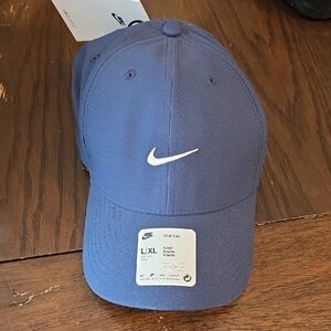 Nike Navy Hat with White Swoosh